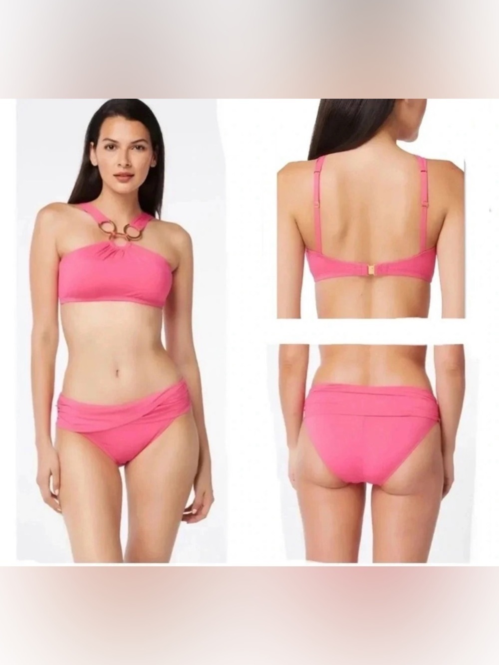 Bleu by Rod Beattie Ring-Neckline Bikini Top and Bottom Size 4